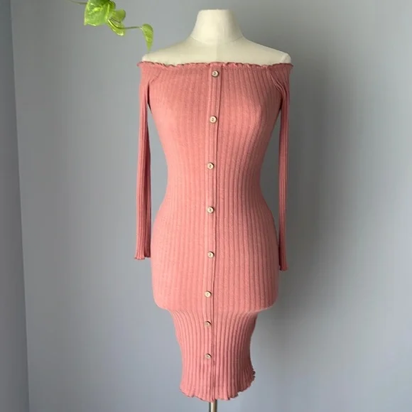 Fashionnova Jacklyn Off Shoulder Mini Dress size S - Picture 2 of 11